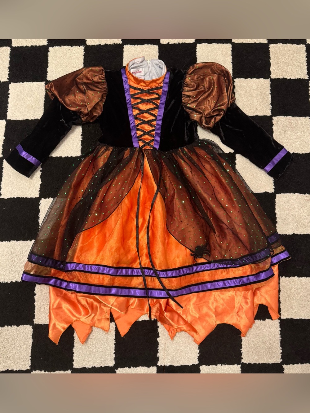 My Twinn Nice Witch Girls Halloween Witch Costume Dress Vintage Look